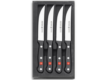 Juego 4 cuchillos para carne acero inoxidable Wusthof